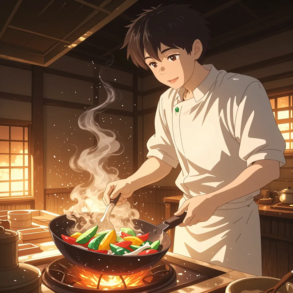 炒める 연상 이미지