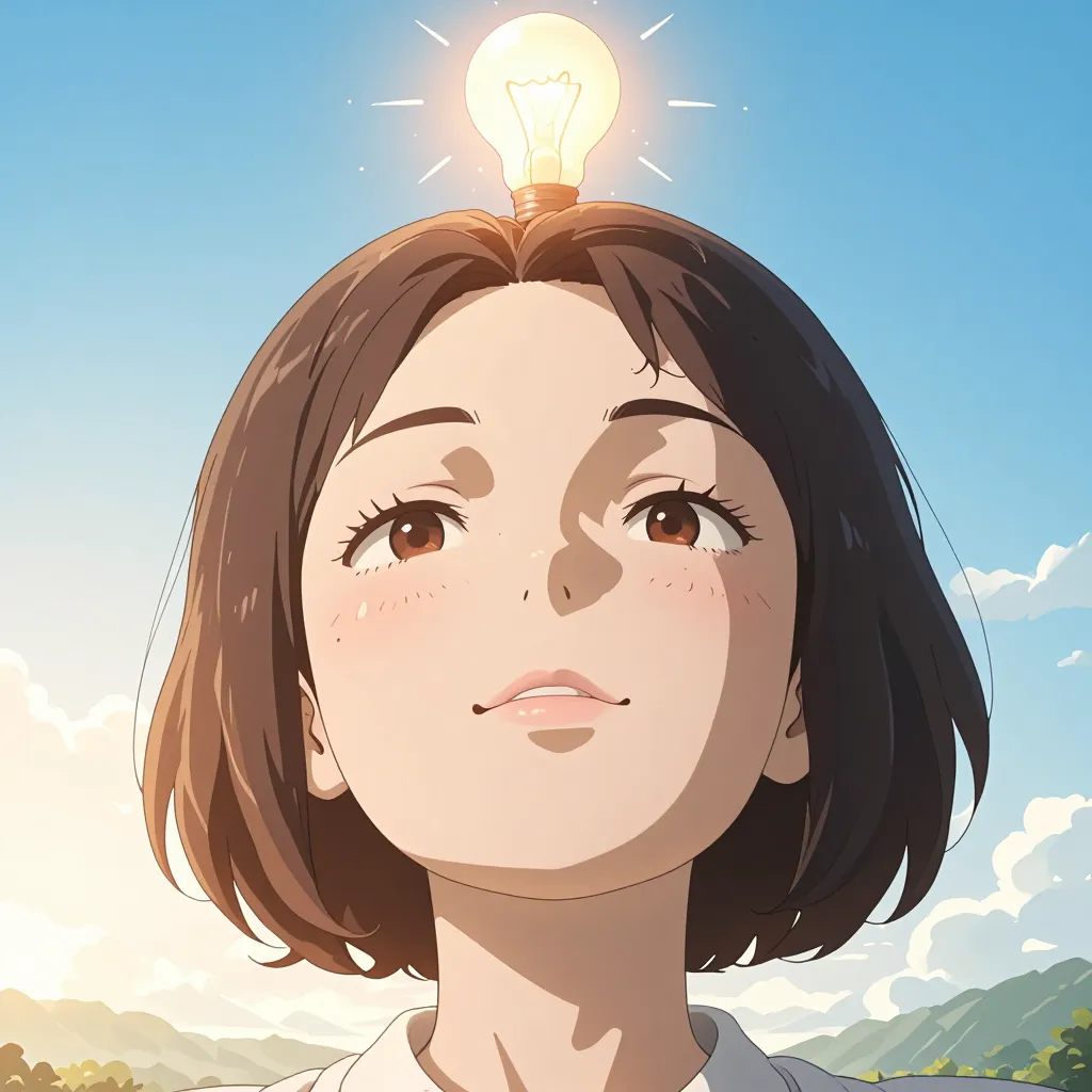 思い付く 연상 이미지