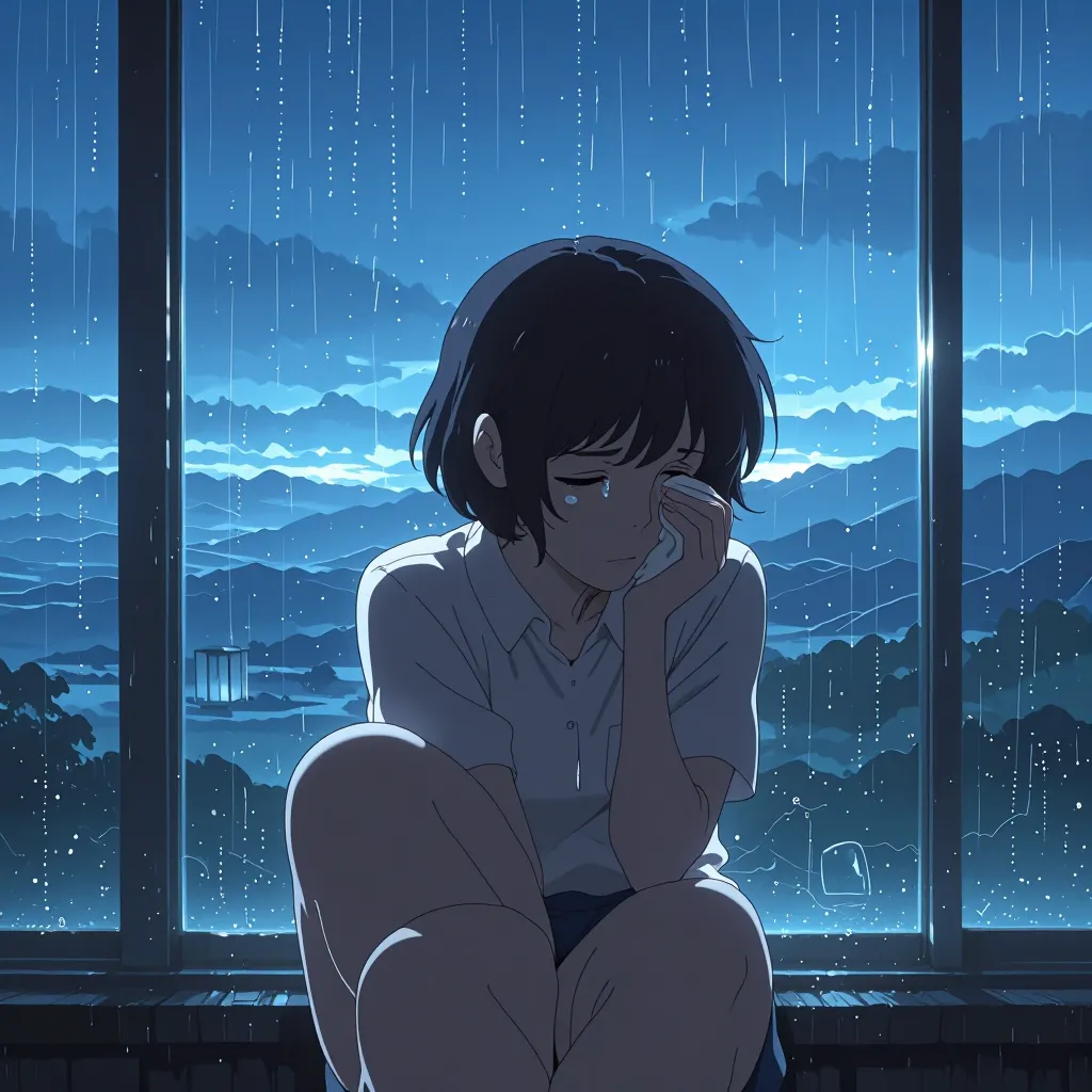 悲しむ 연상 이미지