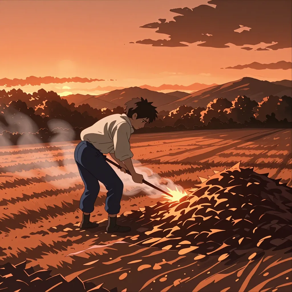 燃やす 연상 이미지