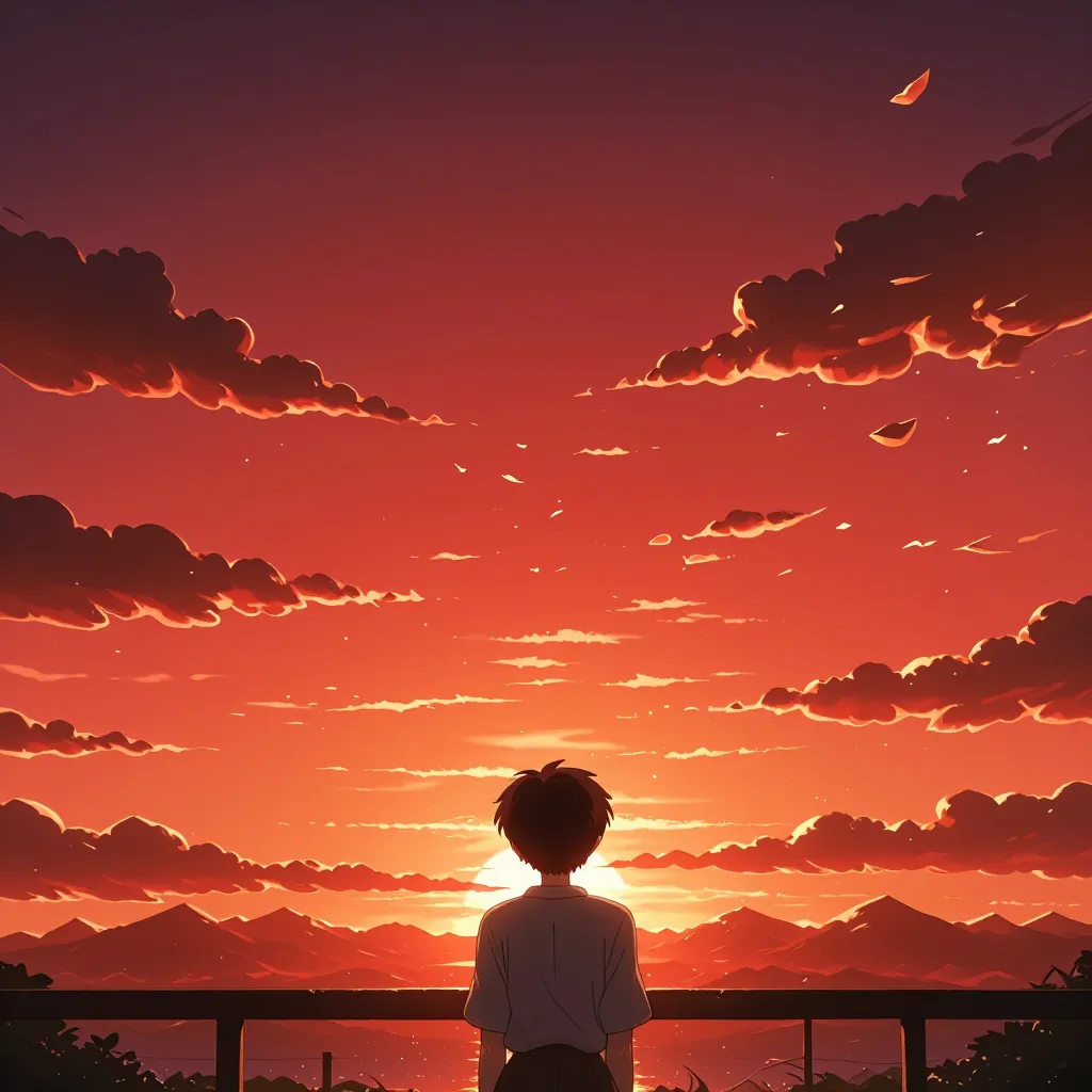 夕焼け 연상 이미지