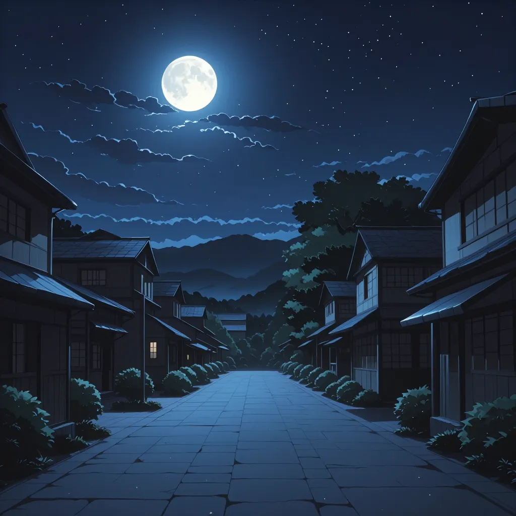 夜中 연상 이미지