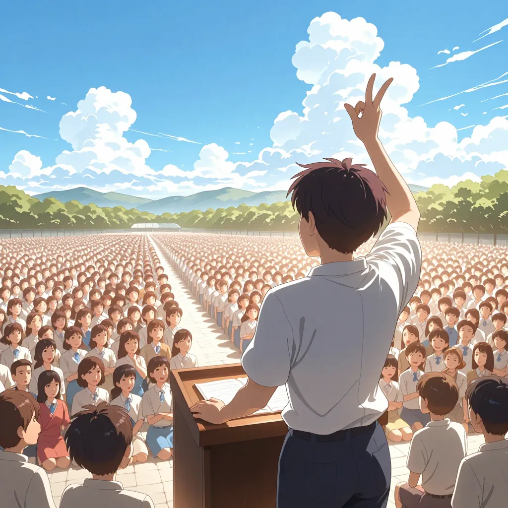 演説 연상 이미지