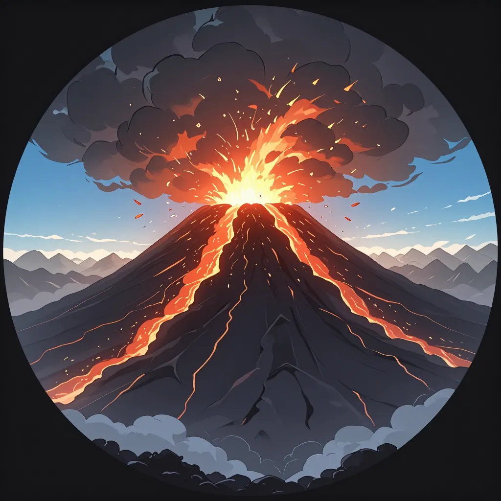 火山 연상 이미지