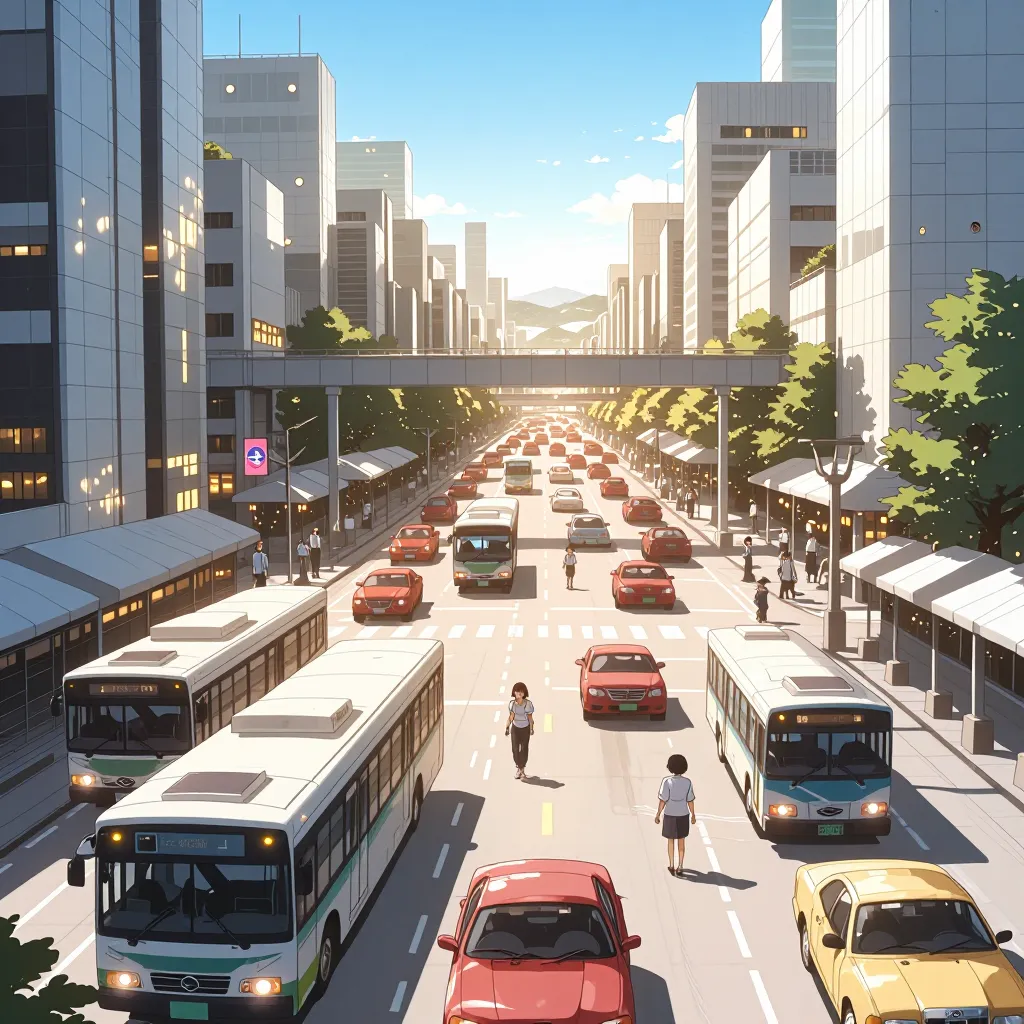 交通機関 연상 이미지