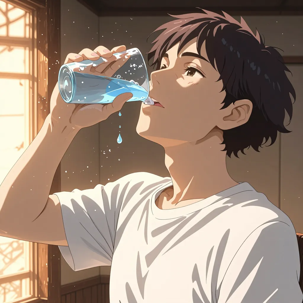 飲む 연상 이미지