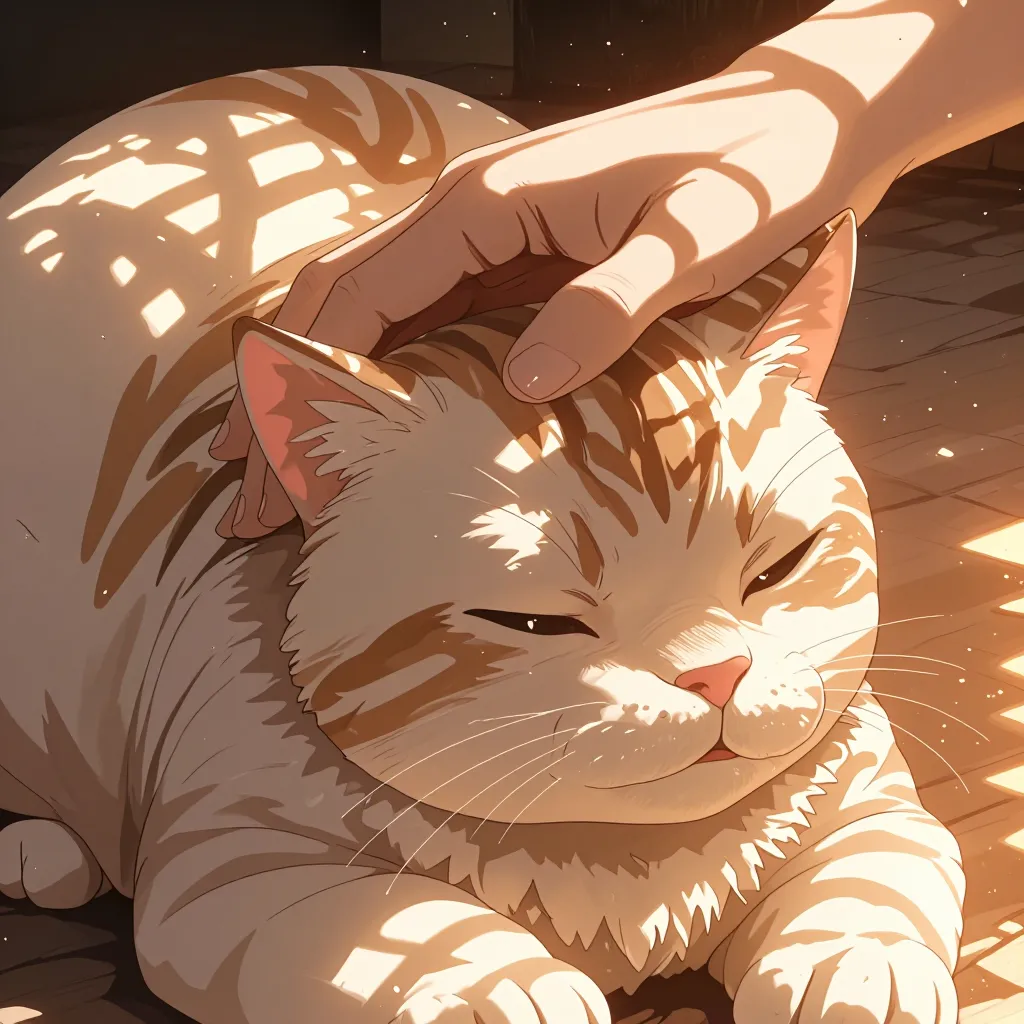 撫でる 연상 이미지