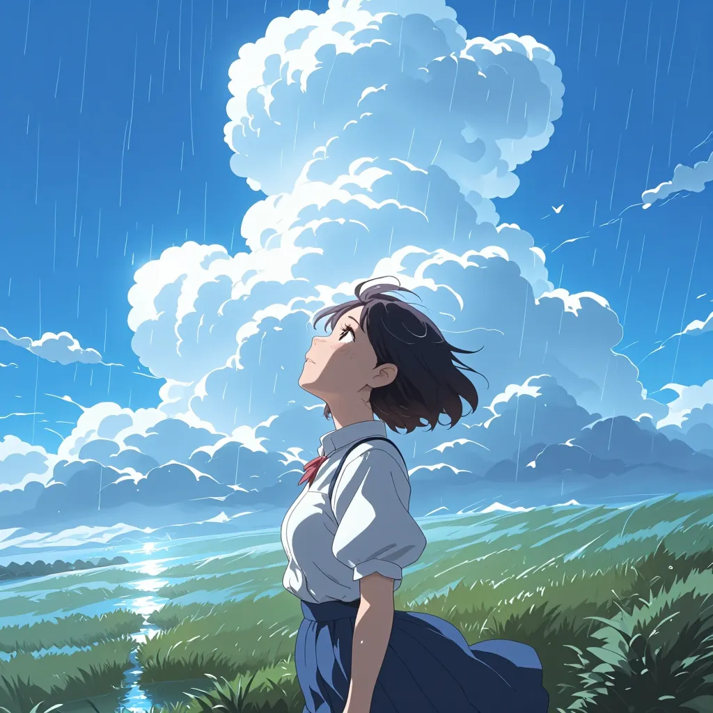 晴れる 연상 이미지
