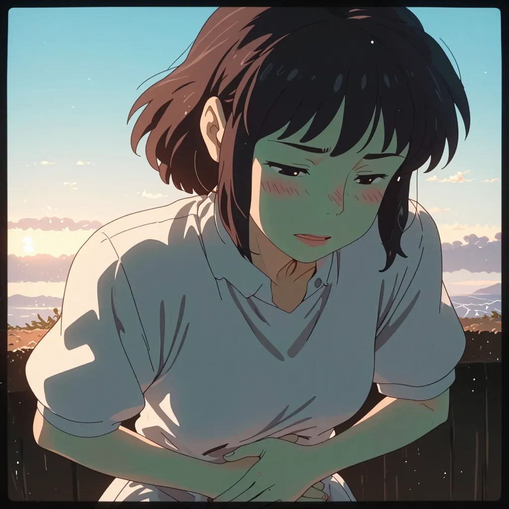 吐き気 연상 이미지