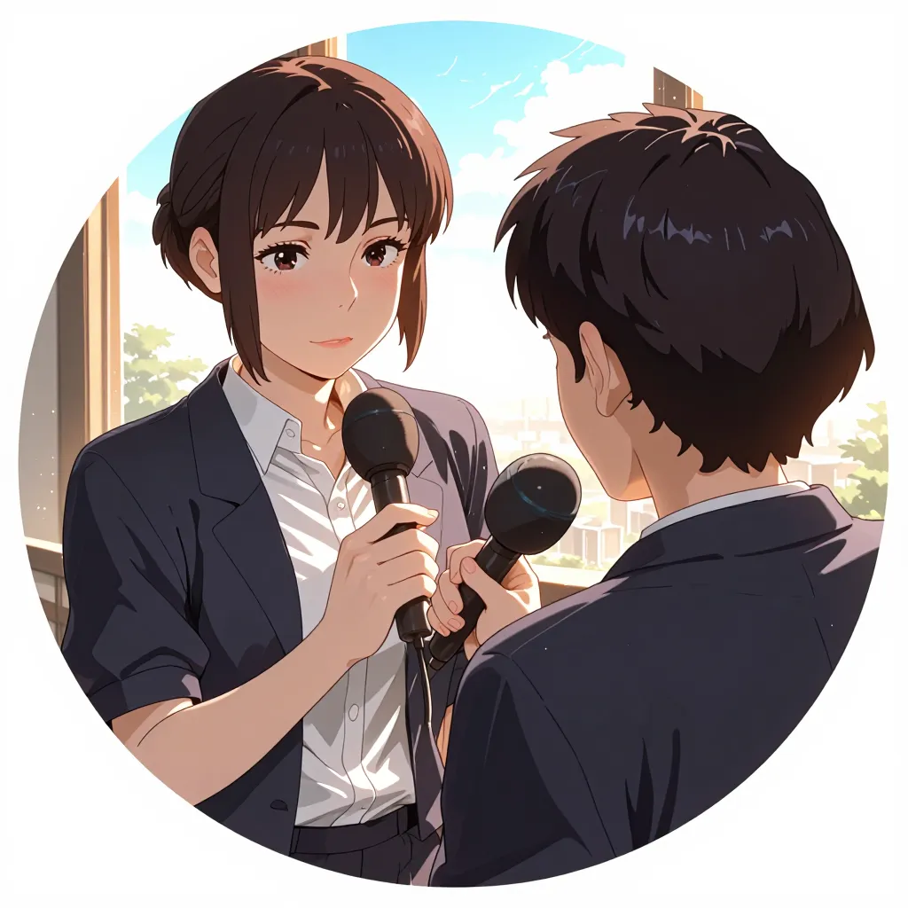 インタビュー 연상 이미지