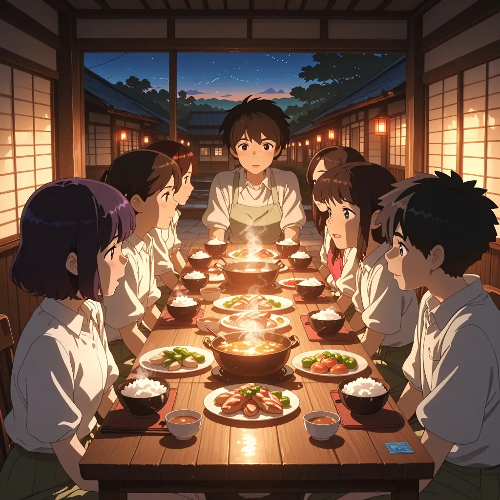 夕飯 연상 이미지