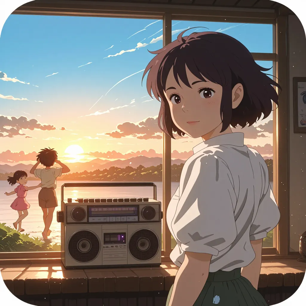 ラジカセ / ラジオカセット 연상 이미지