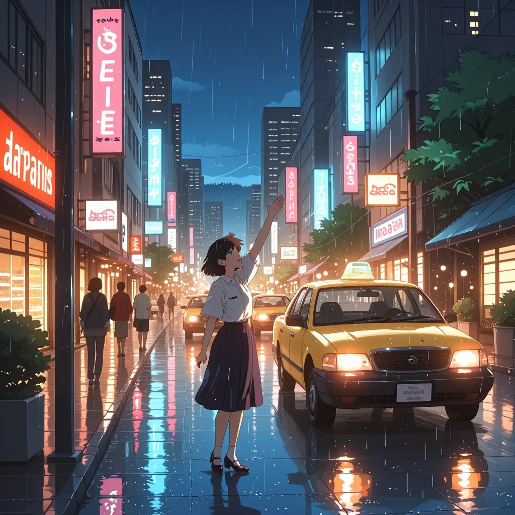 タクシー 연상 이미지