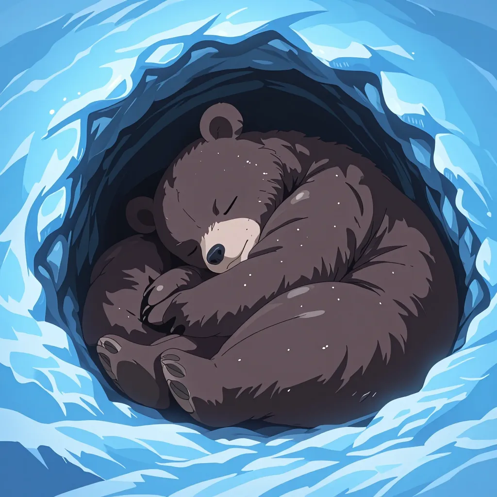 冬眠 연상 이미지