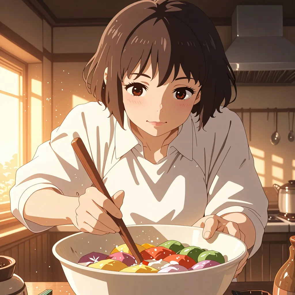 取り混ぜる 연상 이미지