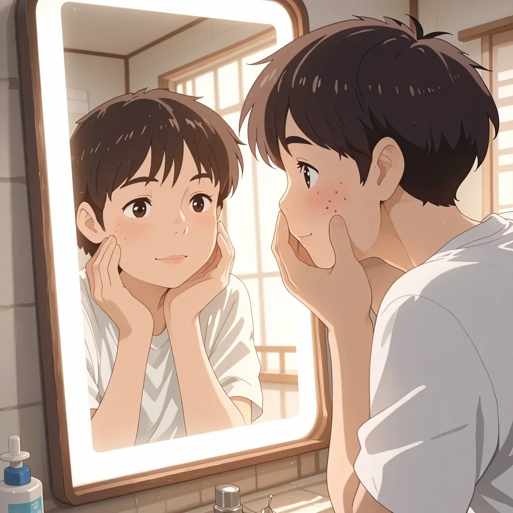 にきび 연상 이미지