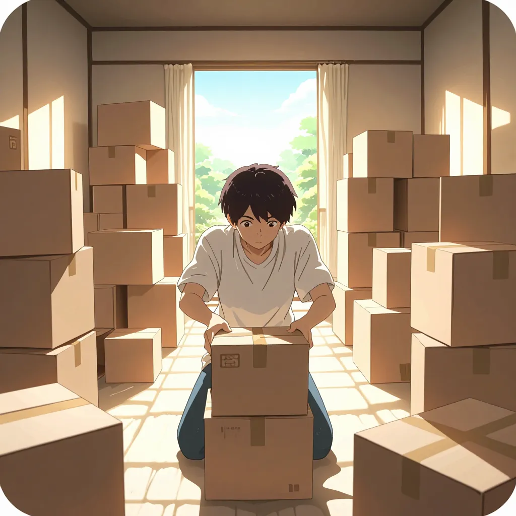 荷造り 연상 이미지