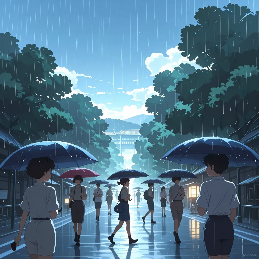 雨天 연상 이미지