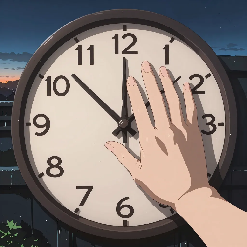 遅らす 연상 이미지