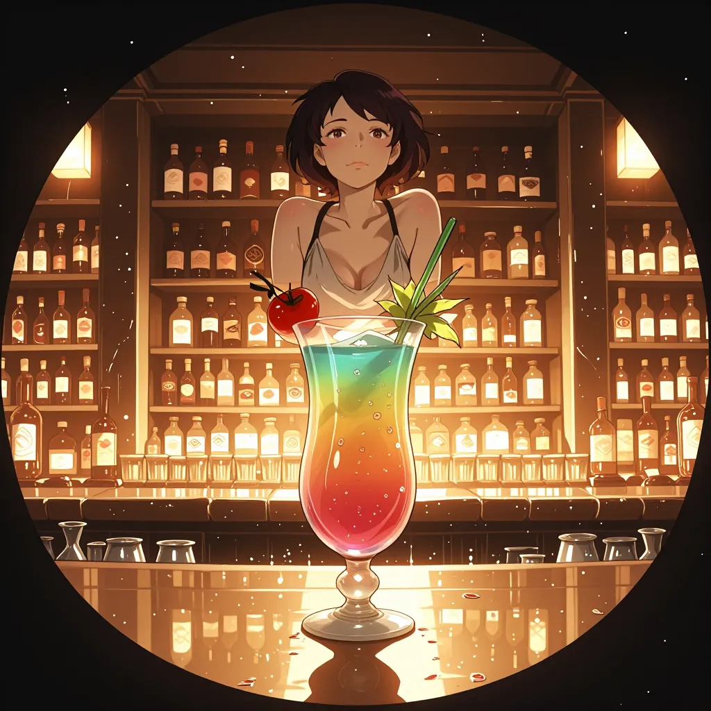 カクテル 연상 이미지