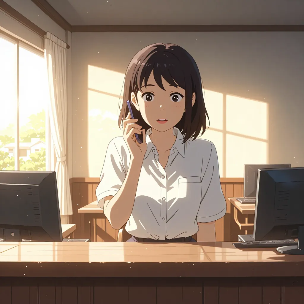 問い合わせる 연상 이미지
