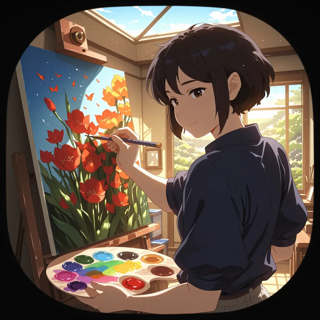 油絵 연상 이미지