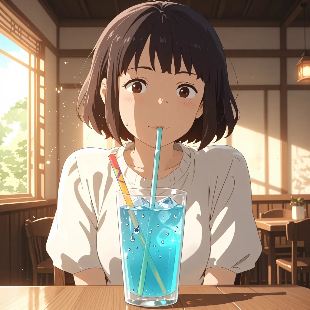 ストロー 연상 이미지