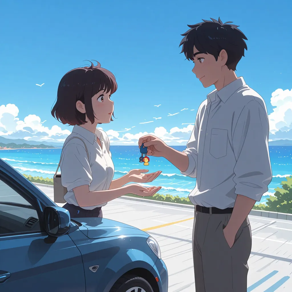 レンタカー 연상 이미지