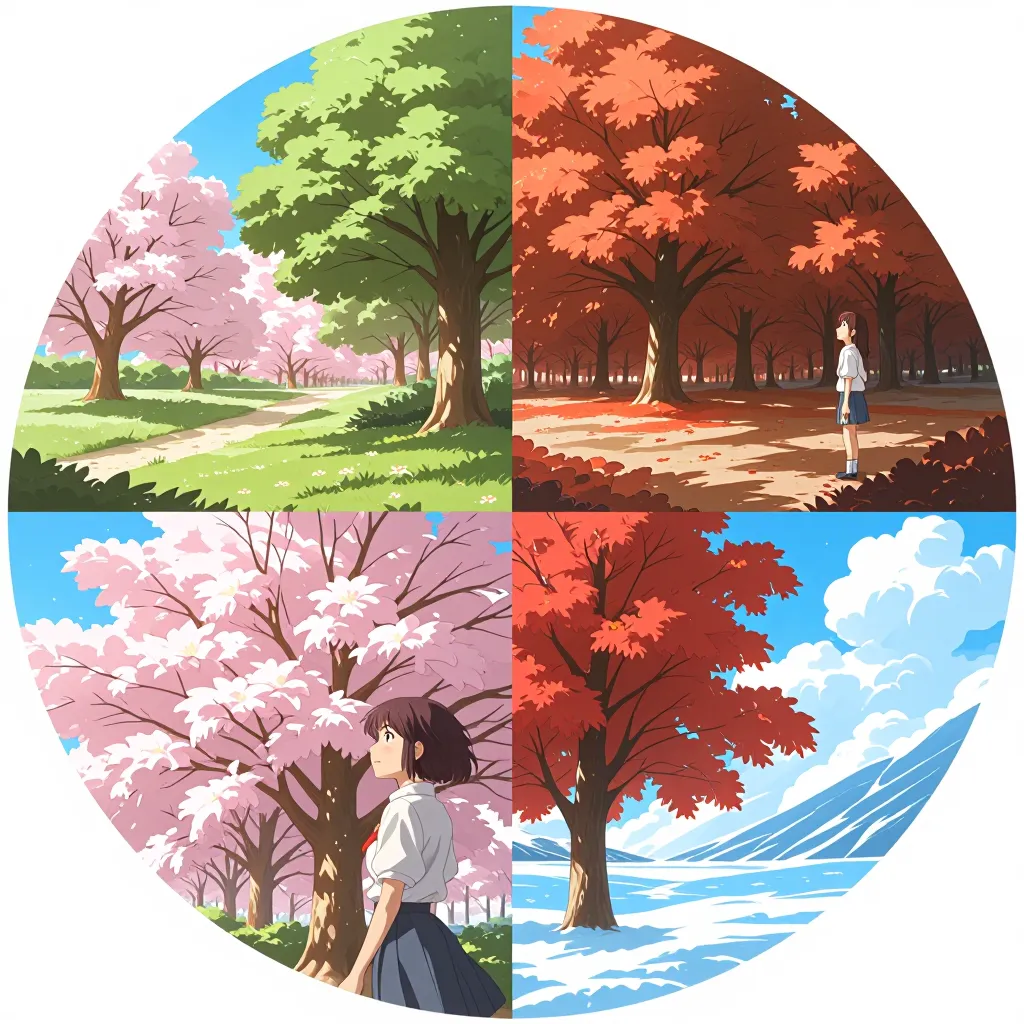 季節 연상 이미지