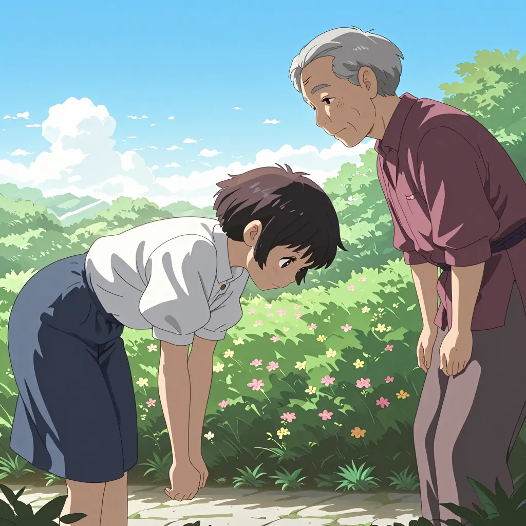 へりくだる 연상 이미지
