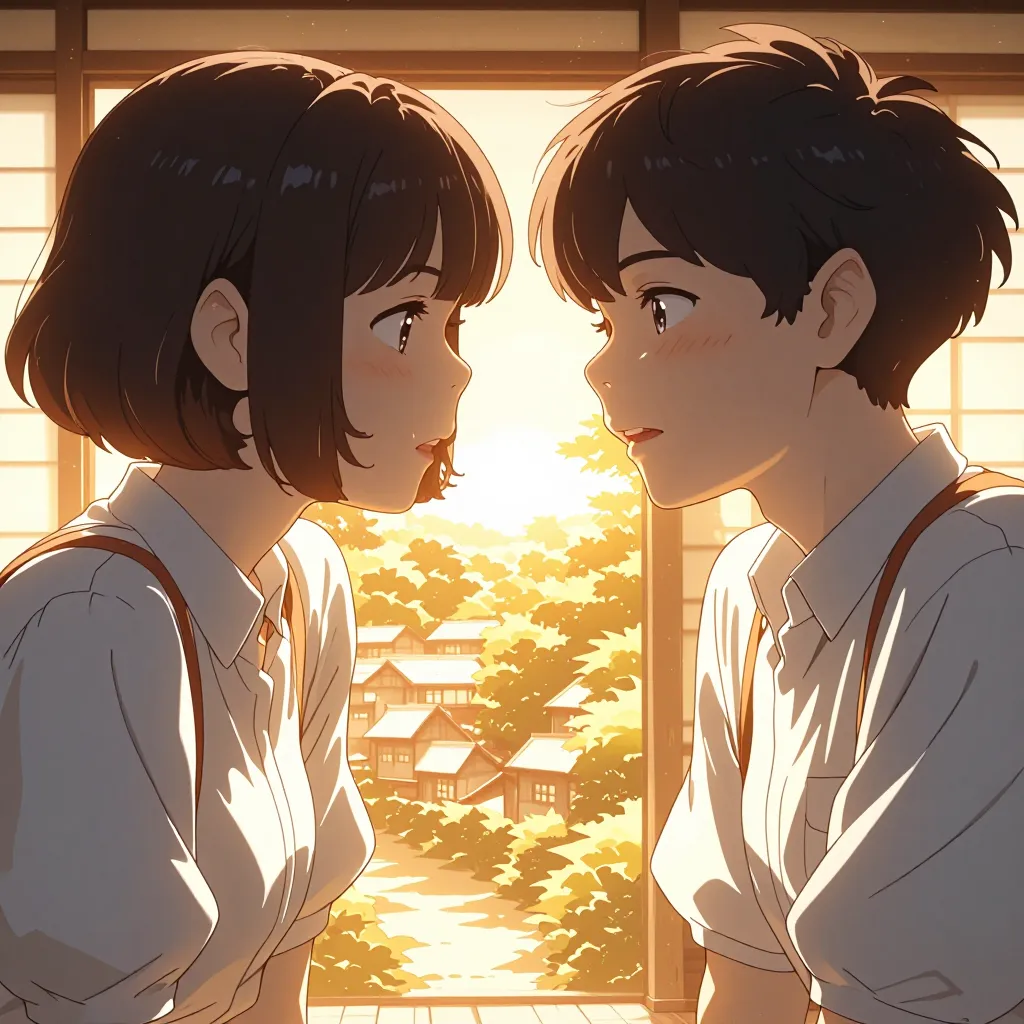 見合わせる 연상 이미지