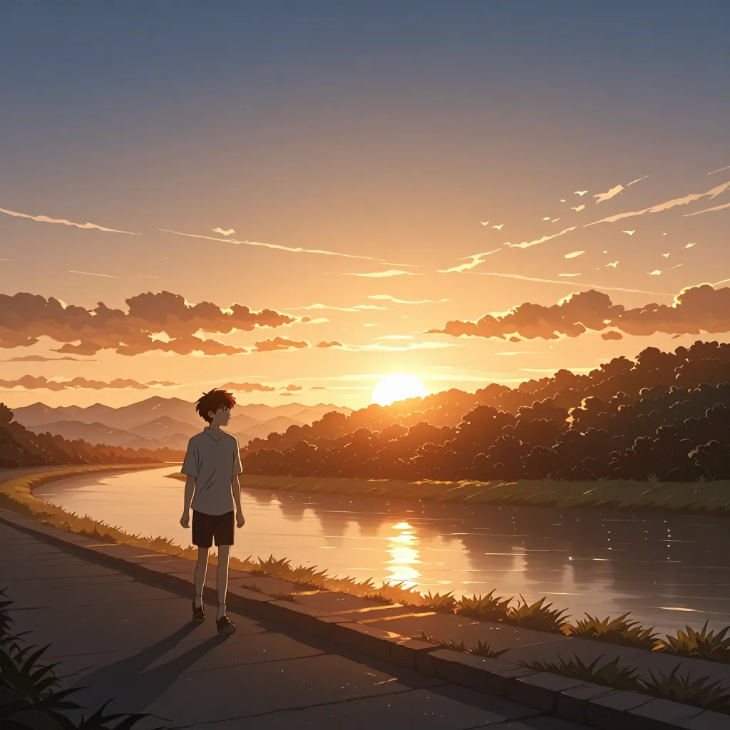 夕暮れ 연상 이미지