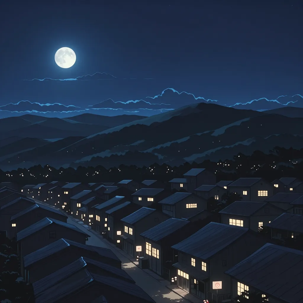 夜更け 연상 이미지
