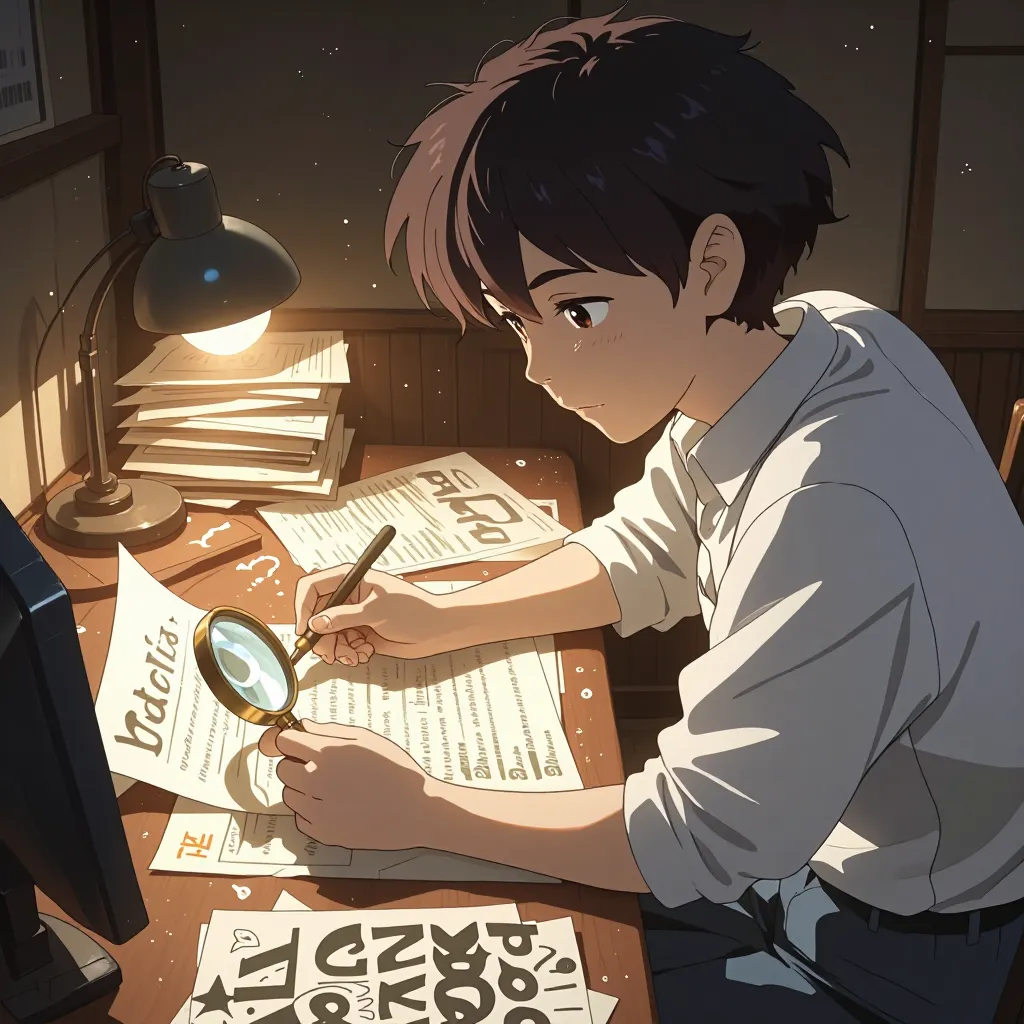 調べる 연상 이미지